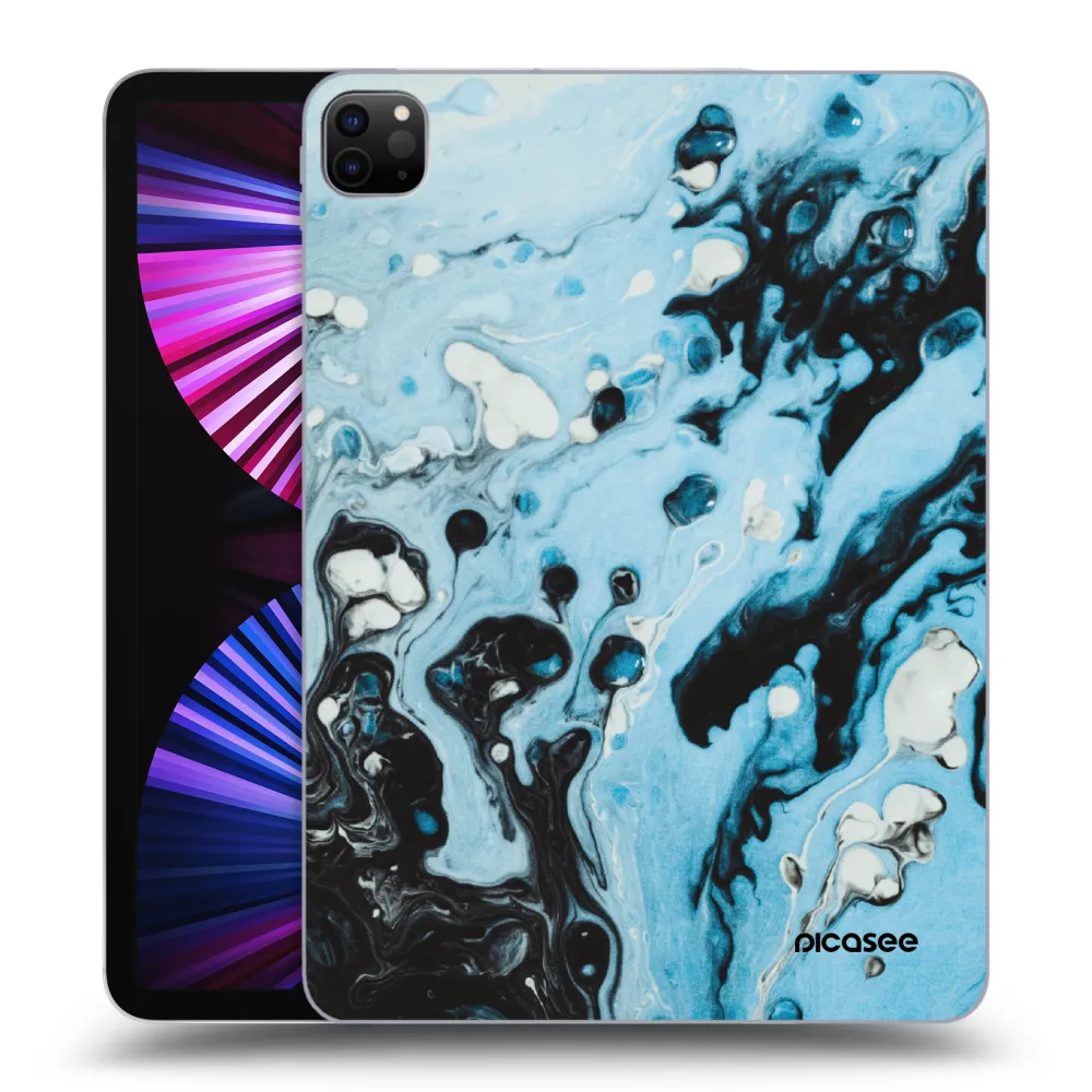 Picasee crna silikonska maskica za Apple iPad Pro 11" 2021 (3.gen) - Organic blue