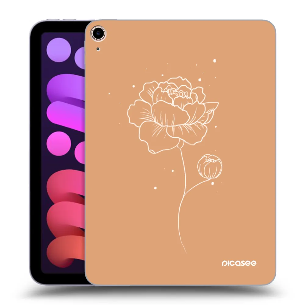 Picasee silikonska prozirna maskica za Apple iPad mini 2021 (6. gen) - Peonies