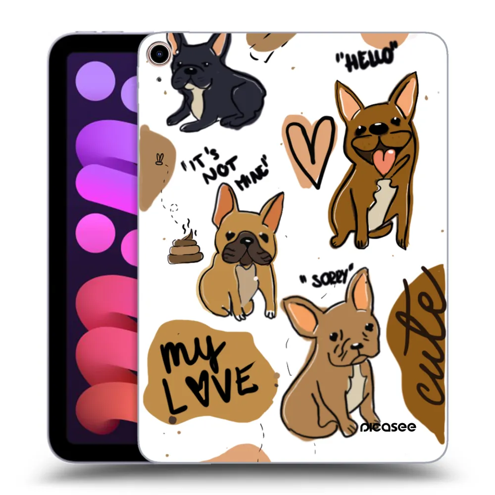 Picasee silikonska prozirna maskica za Apple iPad mini 2021 (6. gen) - Frenchies