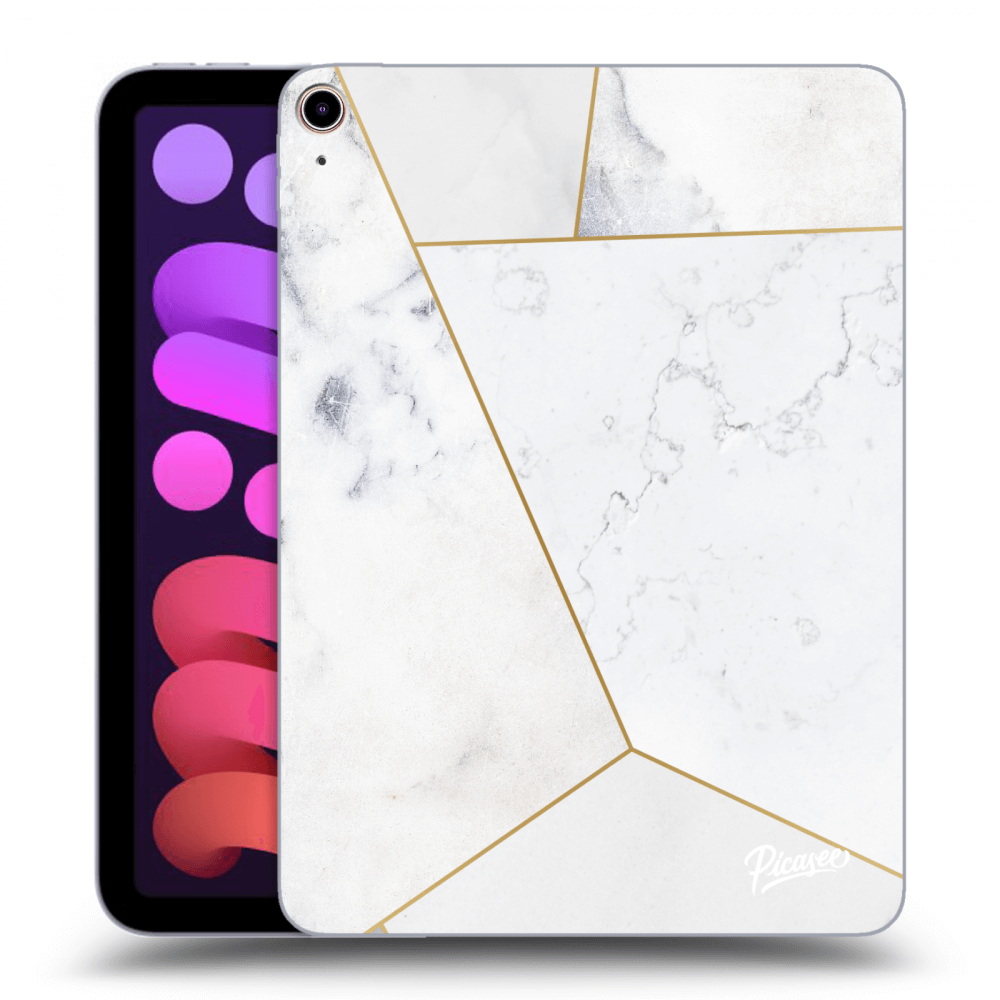 Picasee silikonska prozirna maskica za Apple iPad mini 2021 (6. gen) - White tile