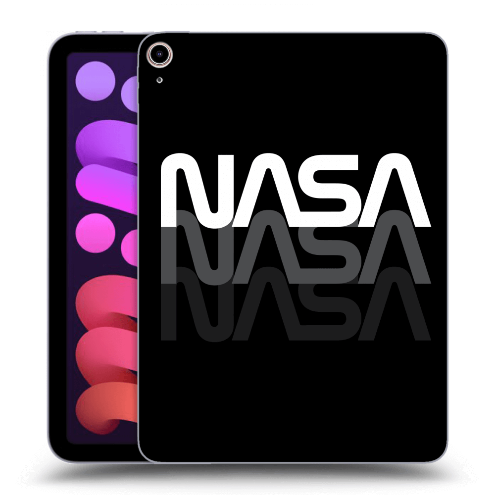 Picasee crna silikonska maskica za Apple iPad mini 2021 (6. gen) - NASA Triple