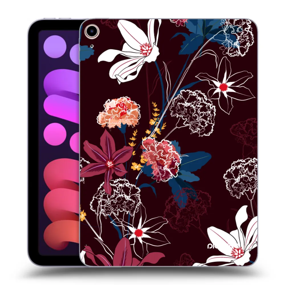 Picasee silikonska prozirna maskica za Apple iPad mini 2021 (6. gen) - Dark Meadow