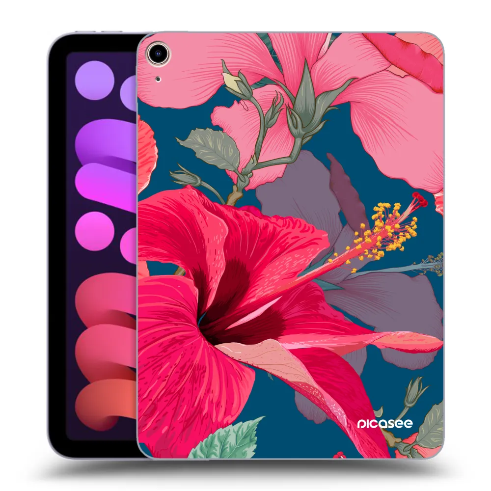 Picasee silikonska prozirna maskica za Apple iPad mini 2021 (6. gen) - Hibiscus