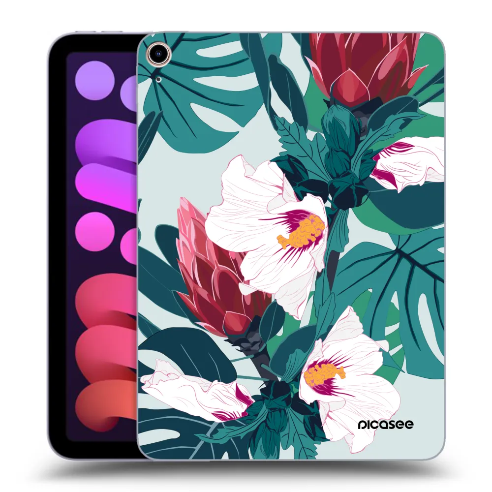 Picasee silikonska prozirna maskica za Apple iPad mini 2021 (6. gen) - Rhododendron