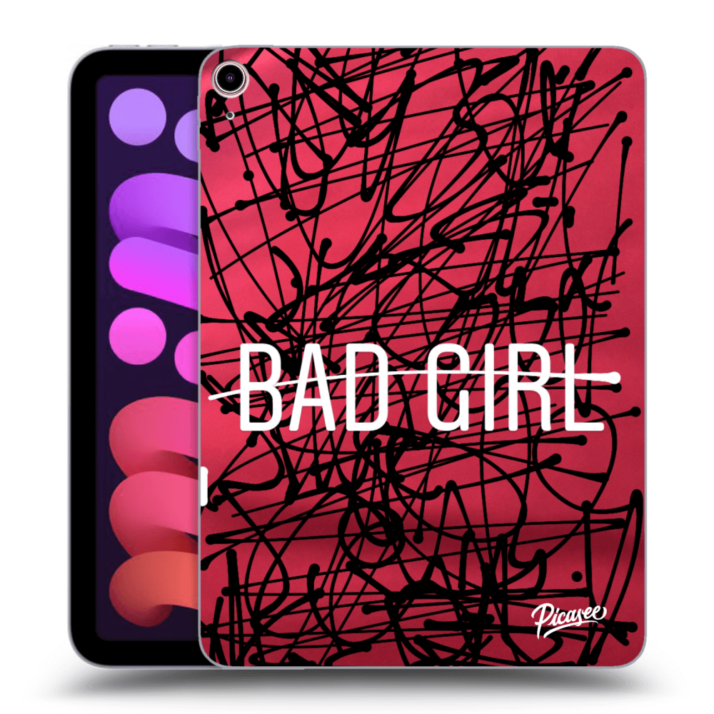 Picasee crna silikonska maskica za Apple iPad mini 2021 (6. gen) - Bad girl