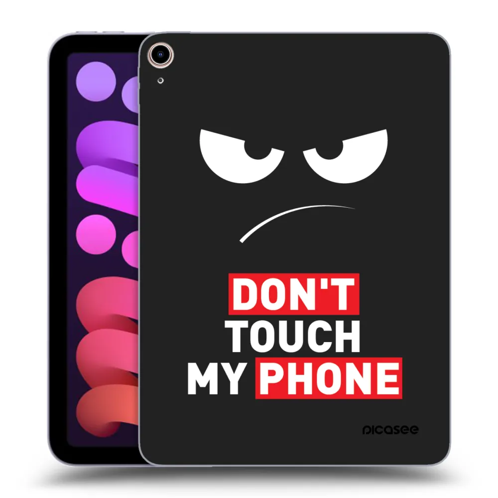 Picasee crna silikonska maskica za Apple iPad mini 2021 (6. gen) - Angry Eyes - Transparent