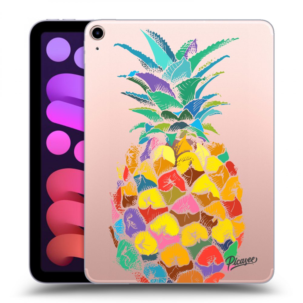 Picasee silikonska prozirna maskica za Apple iPad mini 2021 (6. gen) - Pineapple