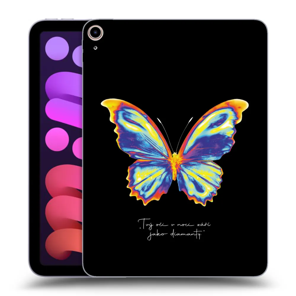 Picasee silikonska prozirna maskica za Apple iPad mini 2021 (6. gen) - Diamanty Black