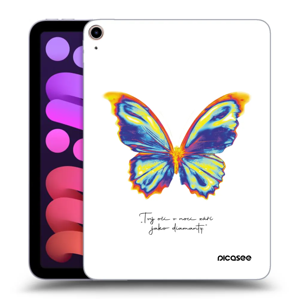 Picasee silikonska prozirna maskica za Apple iPad mini 2021 (6. gen) - Diamanty White