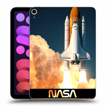 Picasee crna silikonska maskica za Apple iPad mini 2021 (6. gen) - Space Shuttle