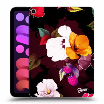 Picasee silikonska prozirna maskica za Apple iPad mini 2021 (6. gen) - Flowers and Berries