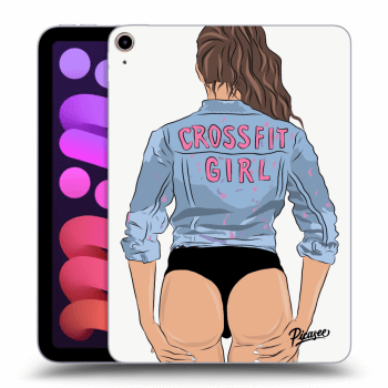 Picasee crna silikonska maskica za Apple iPad mini 2021 (6. gen) - Crossfit girl - nickynellow