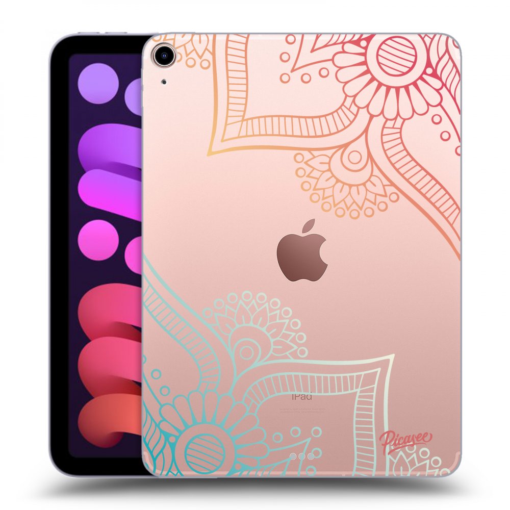Picasee silikonska prozirna maskica za Apple iPad mini 2021 (6. gen) - Flowers pattern