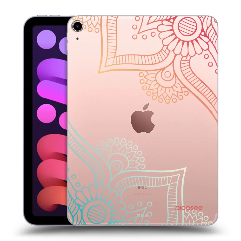 Picasee silikonska prozirna maskica za Apple iPad mini 2021 (6. gen) - Flowers pattern
