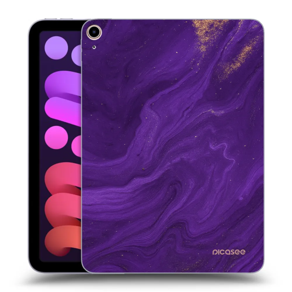 Picasee silikonska prozirna maskica za Apple iPad mini 2021 (6. gen) - Purple
