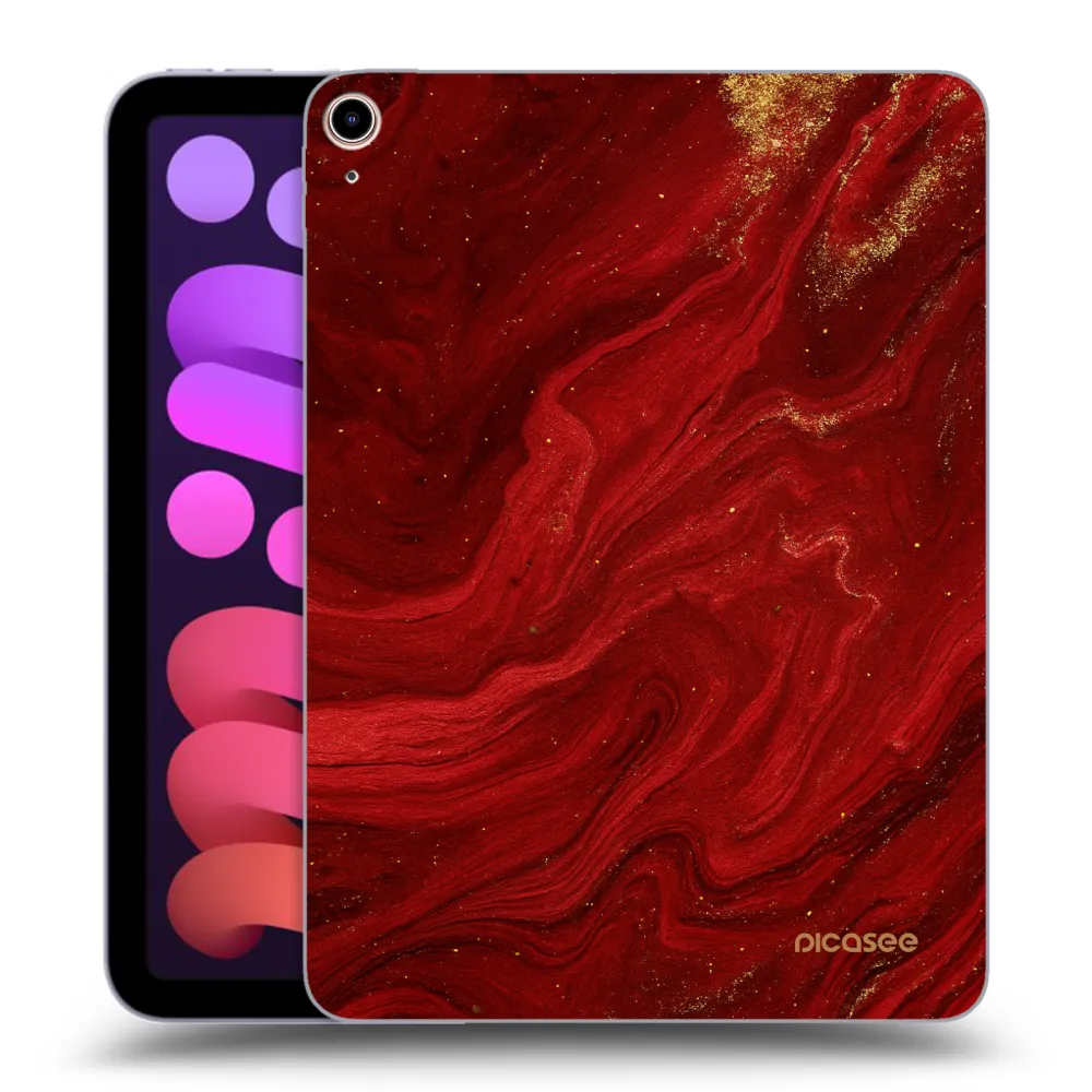 Picasee silikonska prozirna maskica za Apple iPad mini 2021 (6. gen) - Red