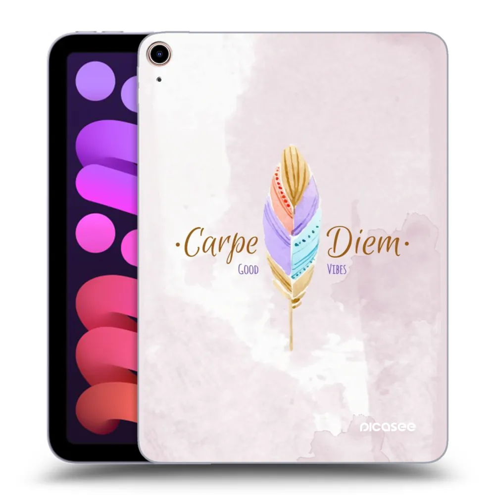 Picasee silikonska prozirna maskica za Apple iPad mini 2021 (6. gen) - Carpe Diem
