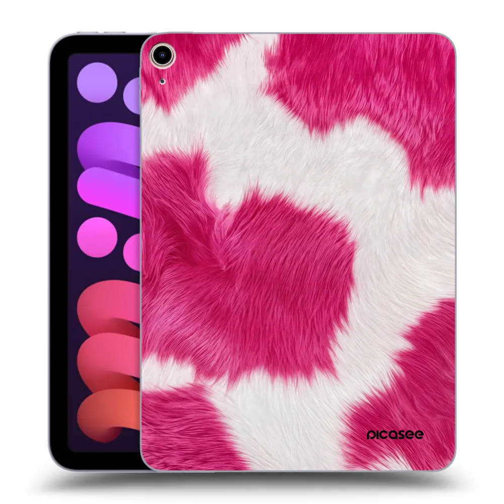 Picasee silikonska prozirna maskica za Apple iPad mini 2021 (6. gen) - Pink Moo