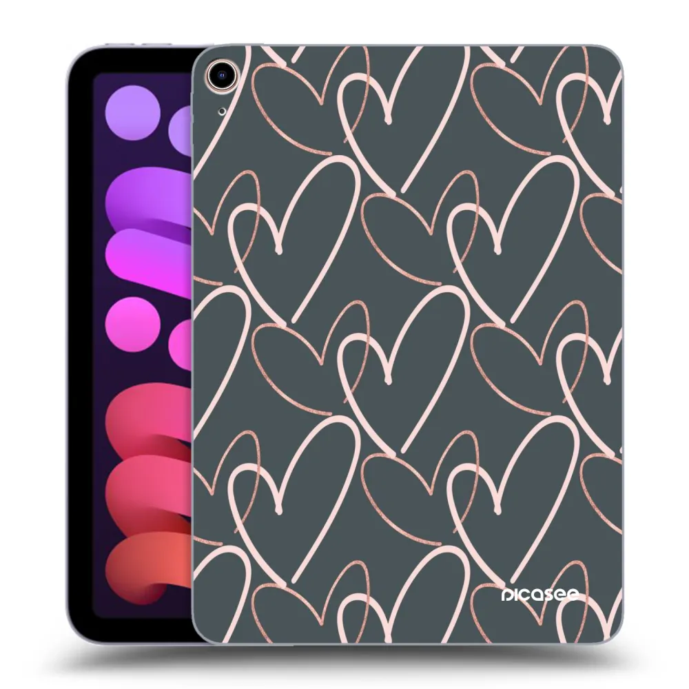 Picasee silikonska prozirna maskica za Apple iPad mini 2021 (6. gen) - Lots of love