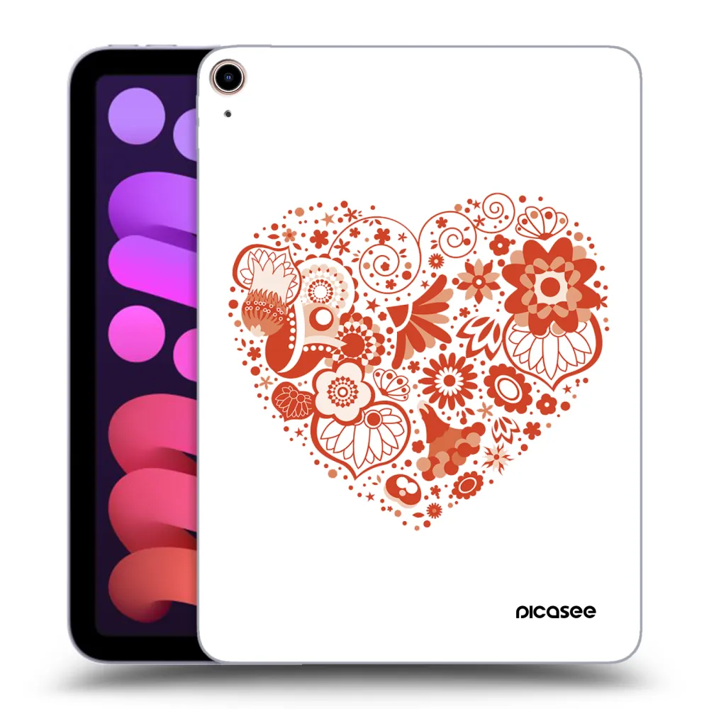 Picasee silikonska prozirna maskica za Apple iPad mini 2021 (6. gen) - Big heart