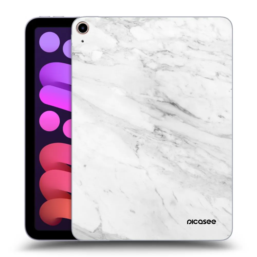 Picasee silikonska prozirna maskica za Apple iPad mini 2021 (6. gen) - White marble
