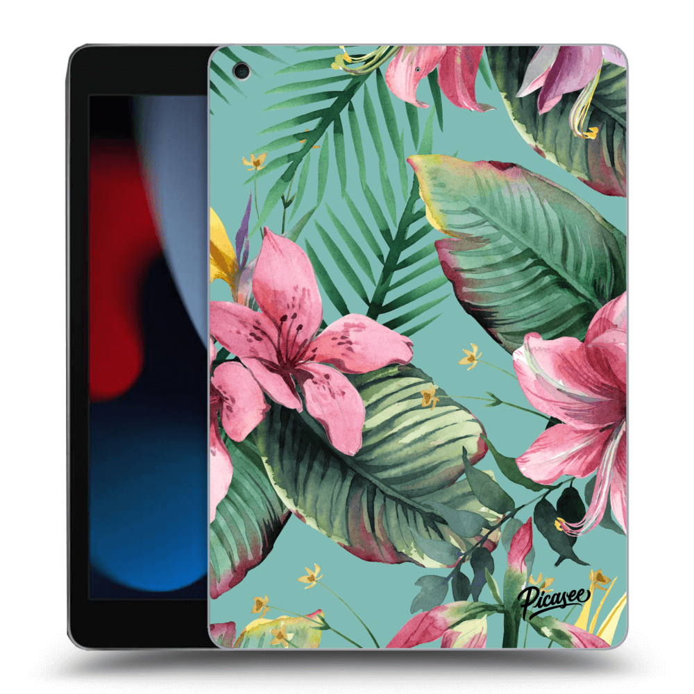Picasee crna silikonska maskica za Apple iPad 10.2" 2021 (9. gen) - Hawaii