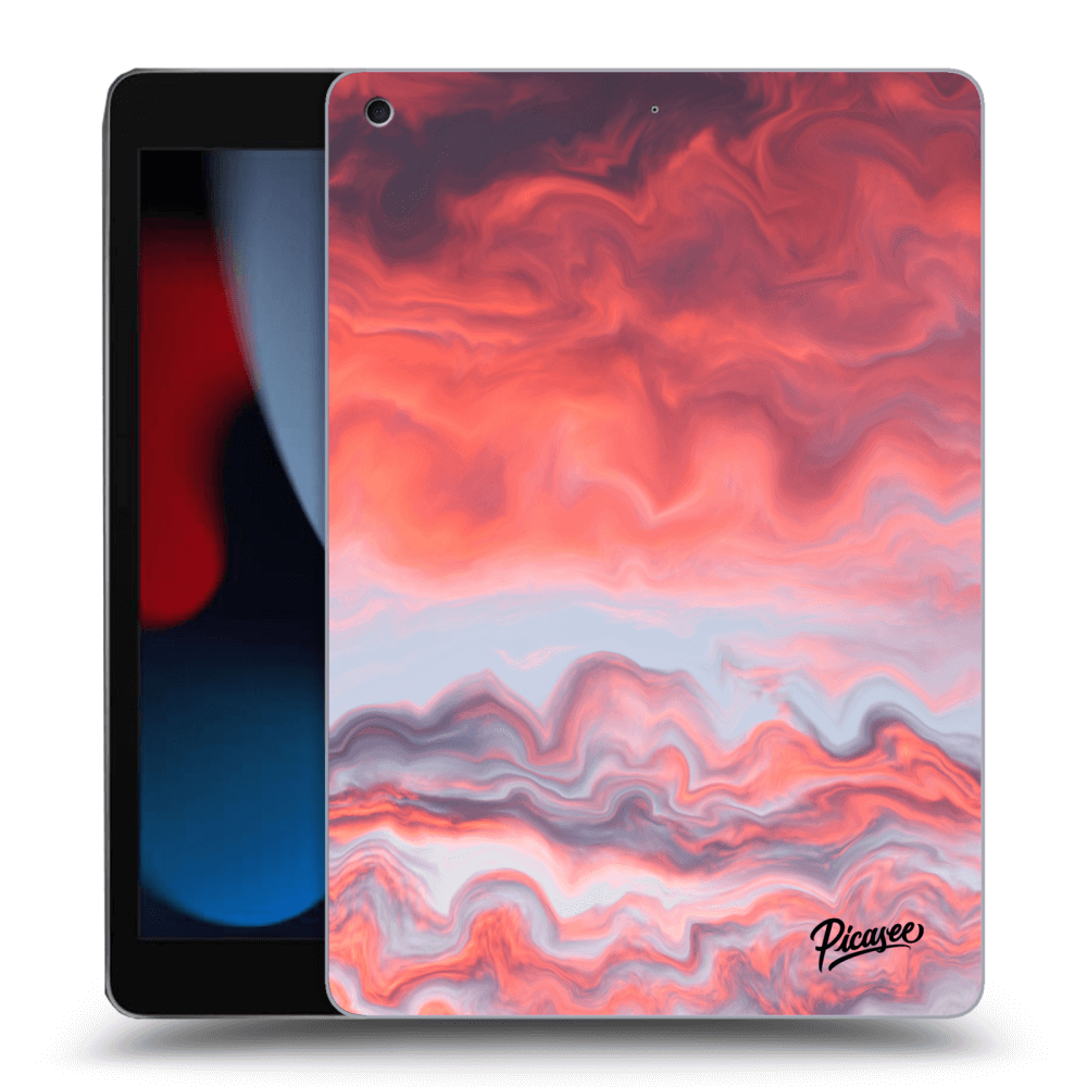 Picasee crna silikonska maskica za Apple iPad 10.2" 2021 (9. gen) - Sunset
