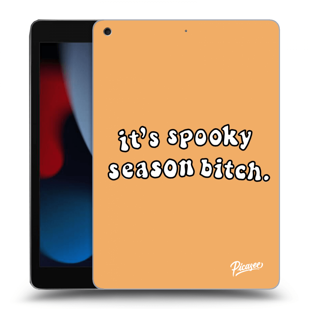 Picasee crna silikonska maskica za Apple iPad 10.2" 2021 (9. gen) - Spooky season