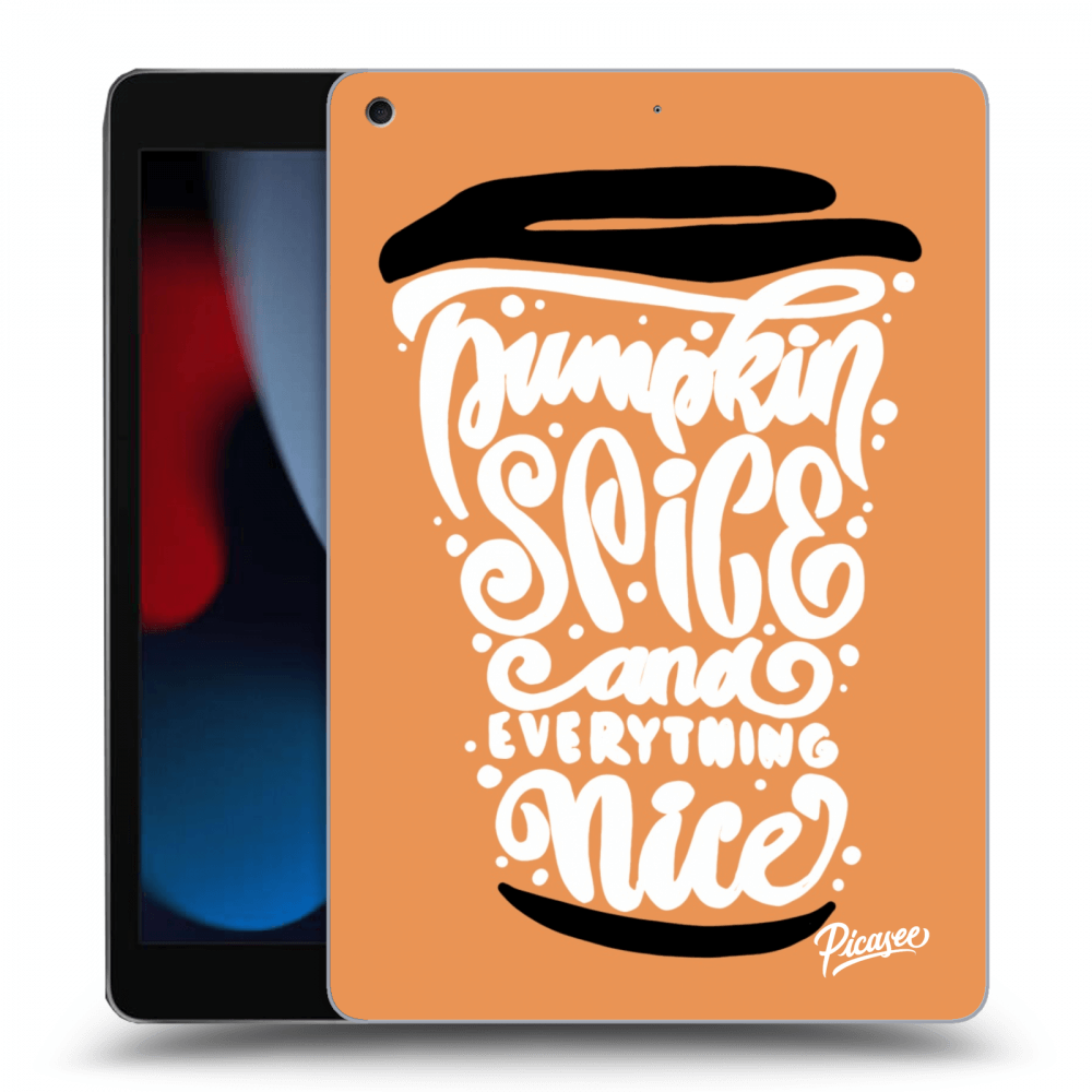 Picasee silikonska prozirna maskica za Apple iPad 10.2" 2021 (9. gen) - Pumpkin coffee