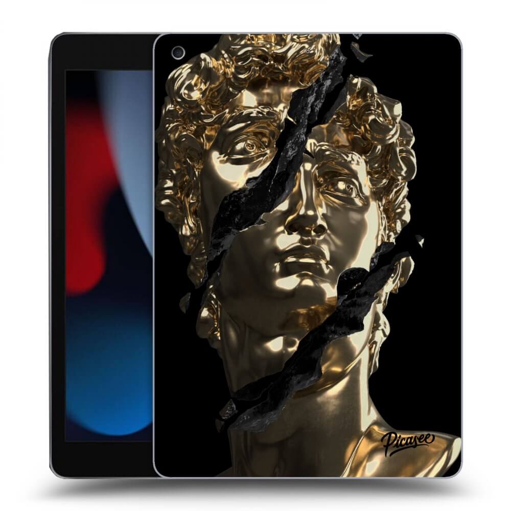 Picasee crna silikonska maskica za Apple iPad 10.2" 2021 (9. gen) - Golder