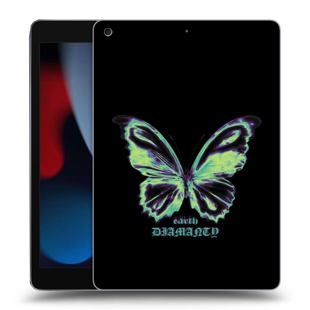 Picasee silikonska prozirna maskica za Apple iPad 10.2" 2021 (9. gen) - Diamanty Blue