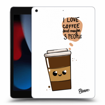 Picasee crna silikonska maskica za Apple iPad 10.2" 2021 (9. gen) - Cute coffee