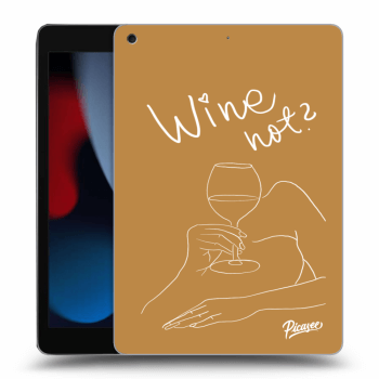 Picasee silikonska prozirna maskica za Apple iPad 10.2" 2021 (9. gen) - Wine not