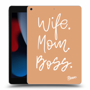 Picasee silikonska prozirna maskica za Apple iPad 10.2" 2021 (9. gen) - Boss Mama