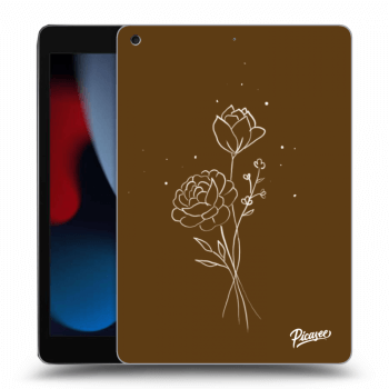 Maskica za Apple iPad 10.2" 2021 (9. gen) - Brown flowers