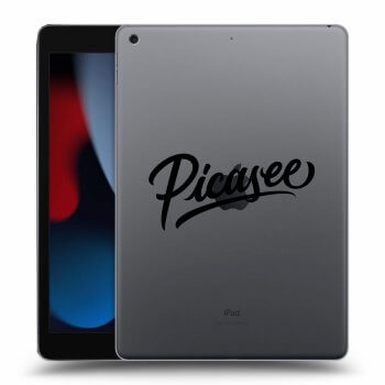Picasee silikonska prozirna maskica za Apple iPad 10.2" 2021 (9. gen) - Picasee - black