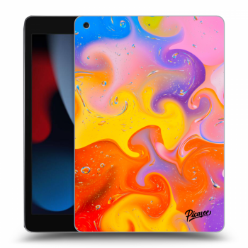 Picasee crna silikonska maskica za Apple iPad 10.2" 2021 (9. gen) - Bubbles