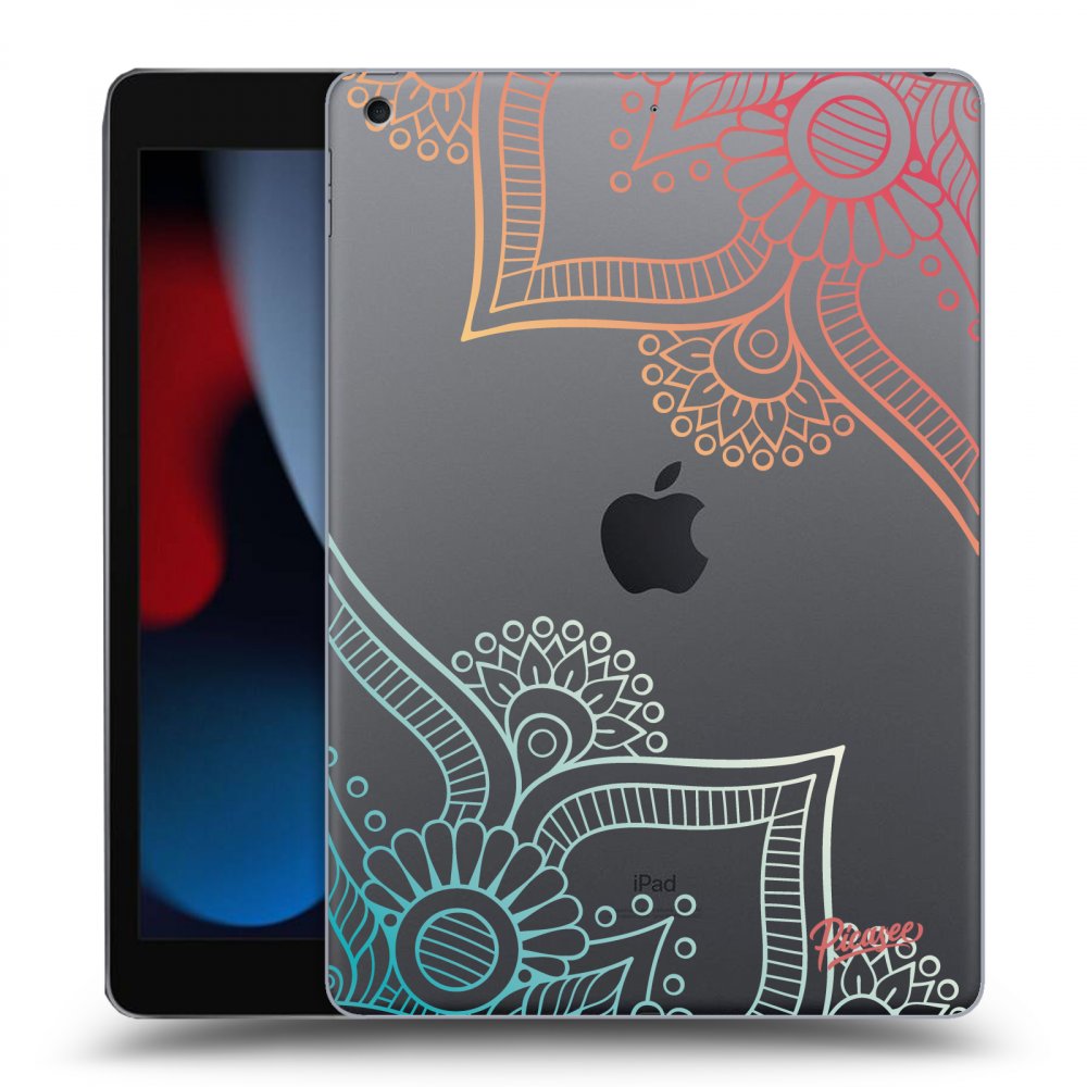 Picasee silikonska prozirna maskica za Apple iPad 10.2" 2021 (9. gen) - Flowers pattern