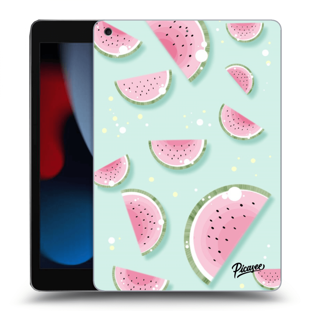 Picasee crna silikonska maskica za Apple iPad 10.2" 2021 (9. gen) - Watermelon 2