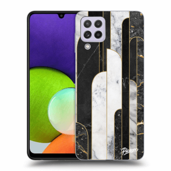 Maskica za Samsung Galaxy A22 A225F - Black & White tile