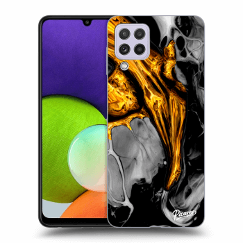 Maskica za Samsung Galaxy A22 A225F - Black Gold
