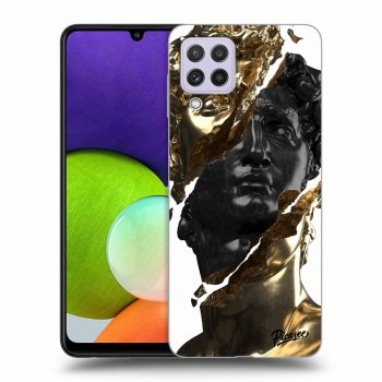 Maskica za Samsung Galaxy A22 A225F - Gold - Black