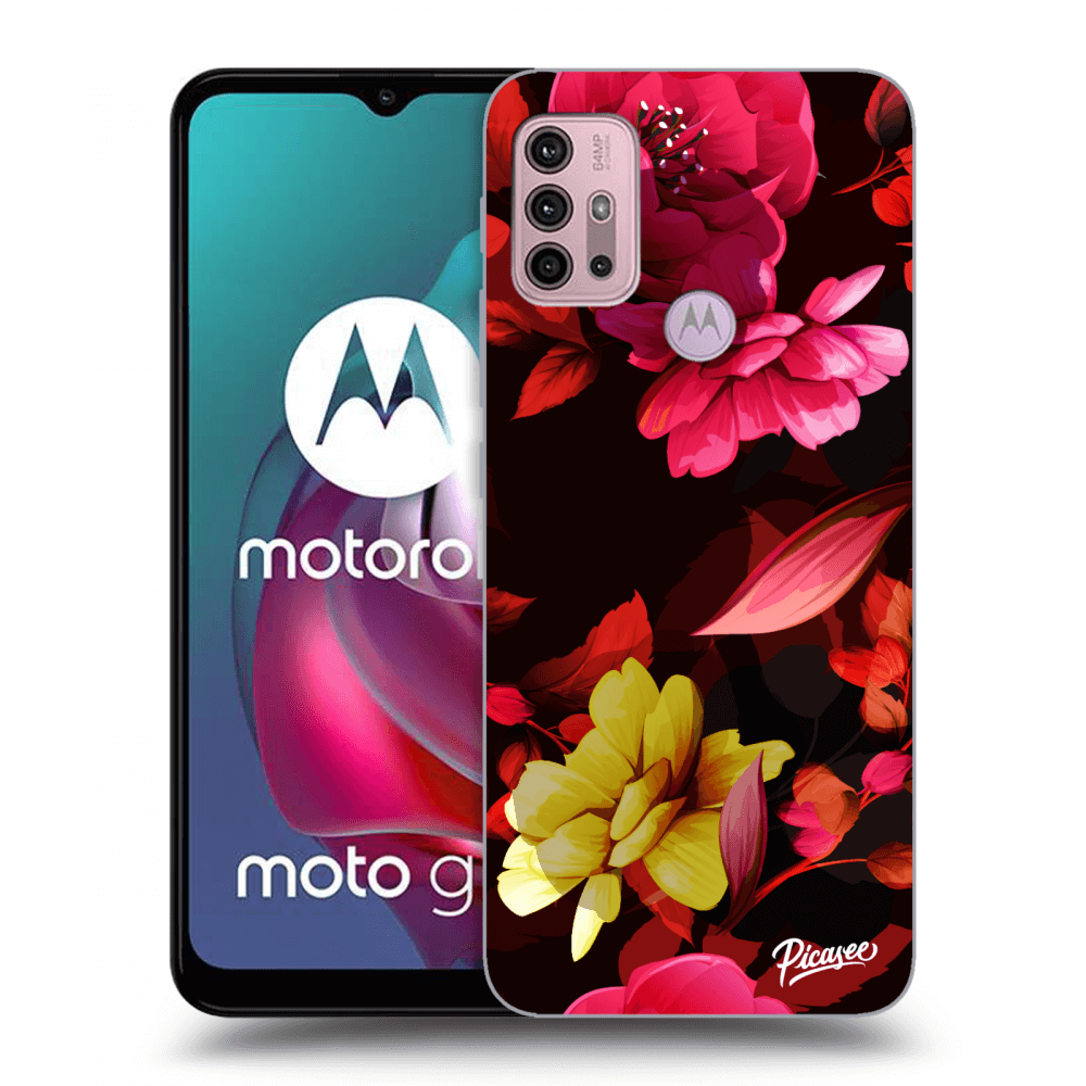 Picasee ULTIMATE CASE za Motorola Moto G30 - Dark Peonny