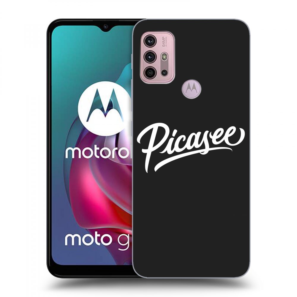Picasee crna silikonska maskica za Motorola Moto G30 - Picasee - White