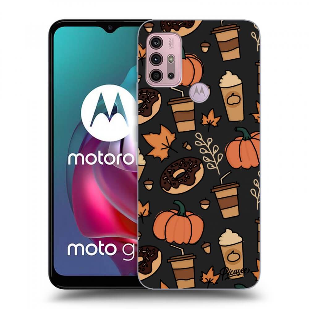 Picasee crna silikonska maskica za Motorola Moto G30 - Fallovers