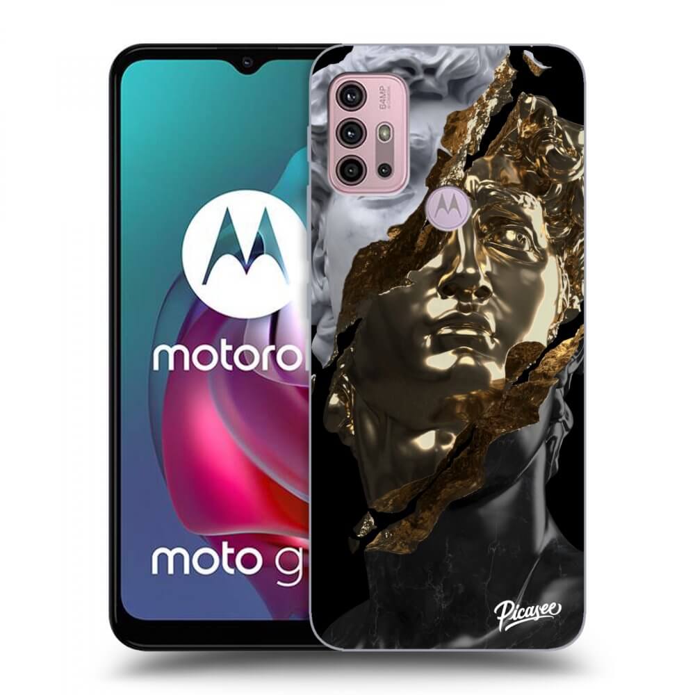 Picasee crna silikonska maskica za Motorola Moto G30 - Trigger