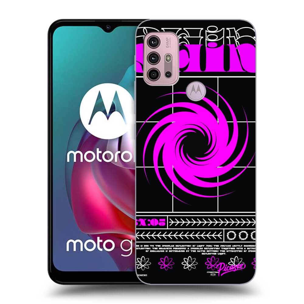 Picasee crna silikonska maskica za Motorola Moto G30 - SHINE