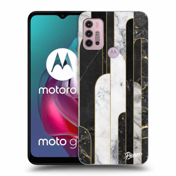 Maskica za Motorola Moto G30 - Black & White tile