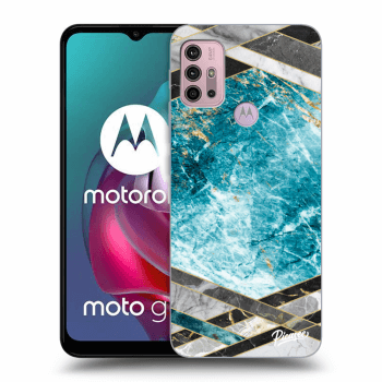 Maskica za Motorola Moto G30 - Blue geometry