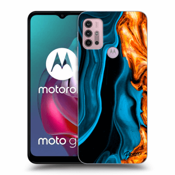 Picasee ULTIMATE CASE za Motorola Moto G30 - Gold blue